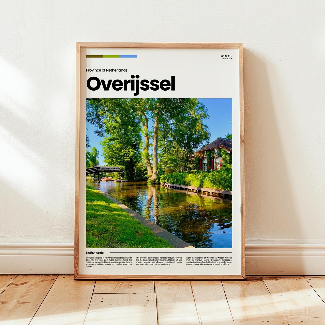 Overijssel Poster Print Photo Netherlands Travel Gift