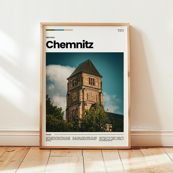Chemnitz Poster Print Photo Wall Art Germany Travel Gift