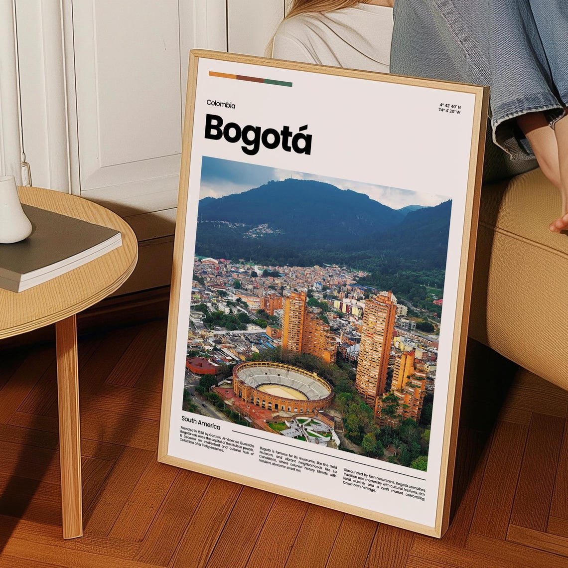 Bogota Travel Poster Bogota Poster Bogota Photo Poster Bogota Art Print Colombia Poster South America Travel Poster Travel Gift - Image 3