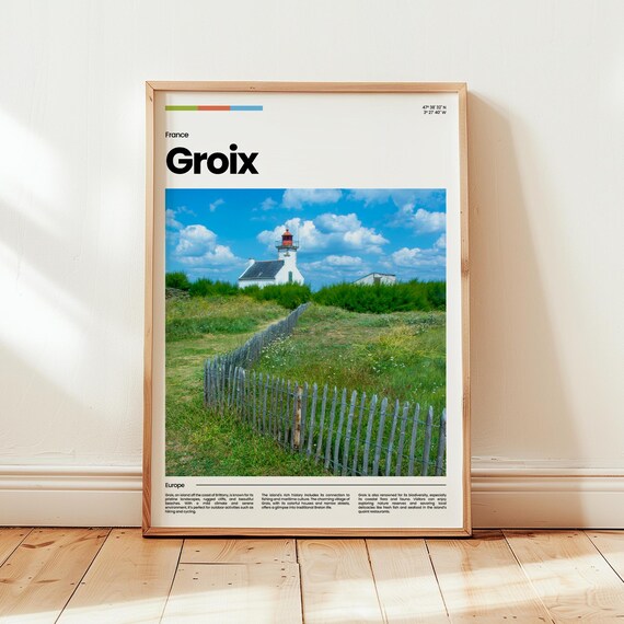 Le De Groix Poster Print Photo Wall Art France Travel Gift