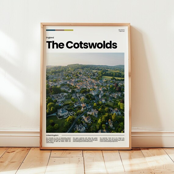 The Cotswolds Poster Print Photo Wall Art England Travel Gift
