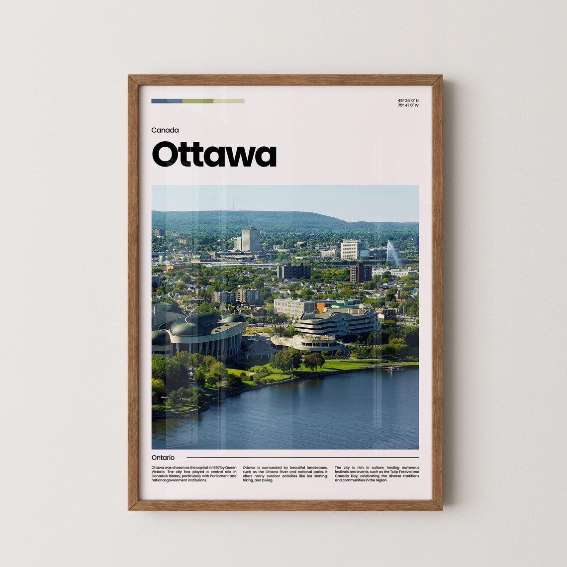 Ottawa Travel Poster Ottawa Poster Ottawa Photo Poster Ottawa Art Print Ottawa Art Canada Poster Canada Travel Poster Travel Gift
