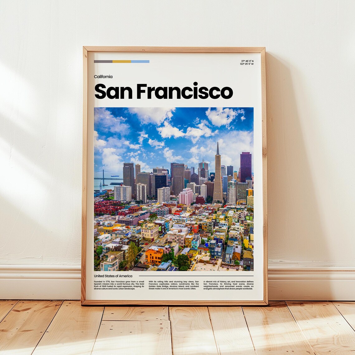 San Francisco Poster Print Photo Travel Gift