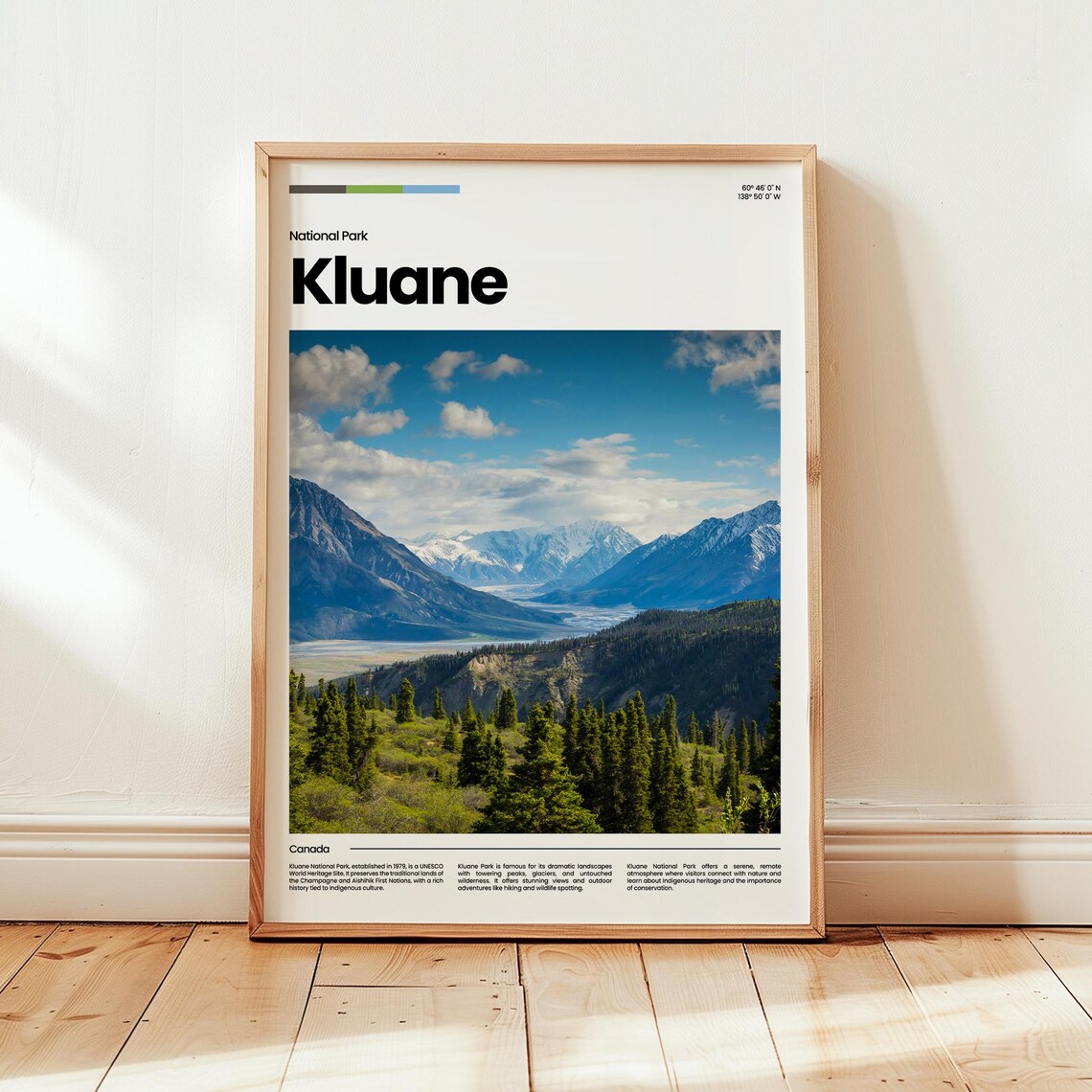 Kluane Poster Print Photo Wall Art Canada Travel Gift
