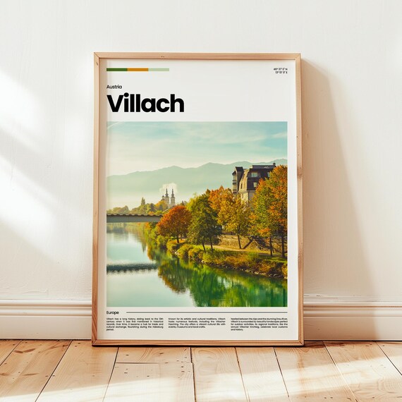 Villach Poster Print Photo Wall Art Austria Travel Gift