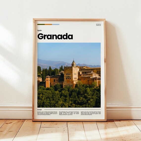 Granada Poster Print Photo Spain Travel Gift