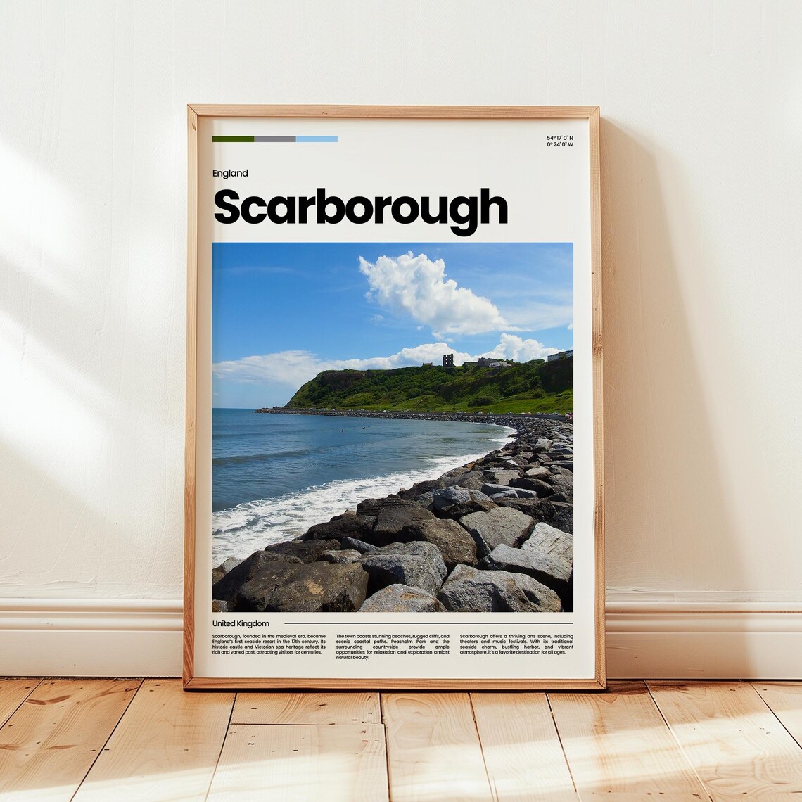 Scarborough Poster Print Photo Wall Art England Travel Gift