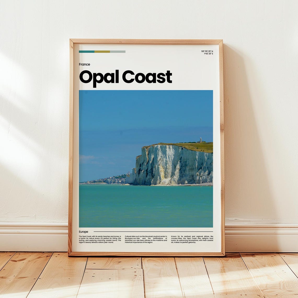 Opal Coast Poster Print Photo Wall Art France Travel Gift
