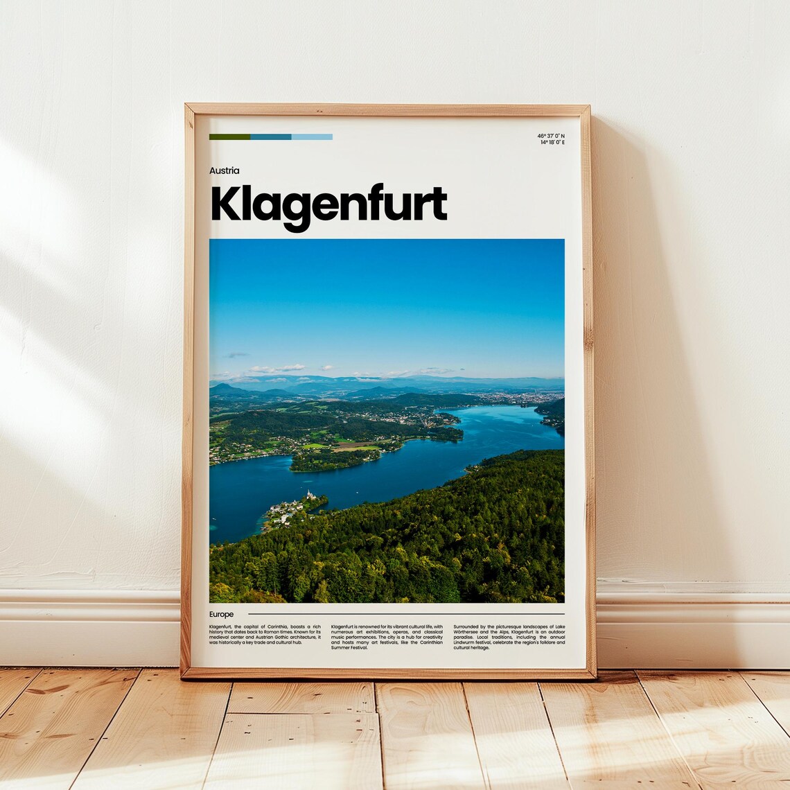 Klagenfurt Poster Print Photo Wall Art Austria Travel Gift