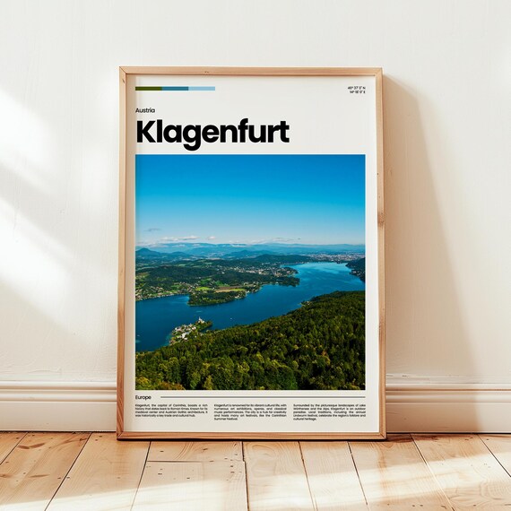 Klagenfurt Poster Print Photo Wall Art Austria Travel Gift