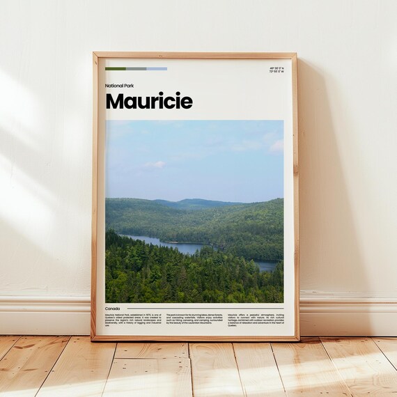 Mauricie Poster Print Photo Wall Art Canada National Park Travel Gift