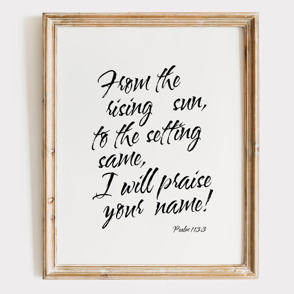 Psalm 113 Scripture Art Black And White Christian Wall Decor Prints