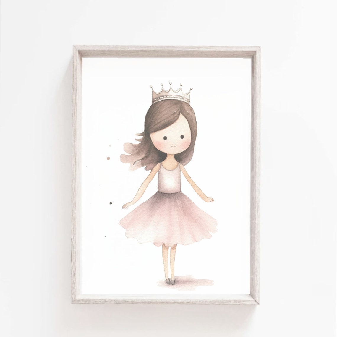 Ballerina Wall Art Ballerina Nursery Art Kids Wall Art Nursery Decor Pink Ballerina Princess Ballerina Girls Room Decor Baby Girl