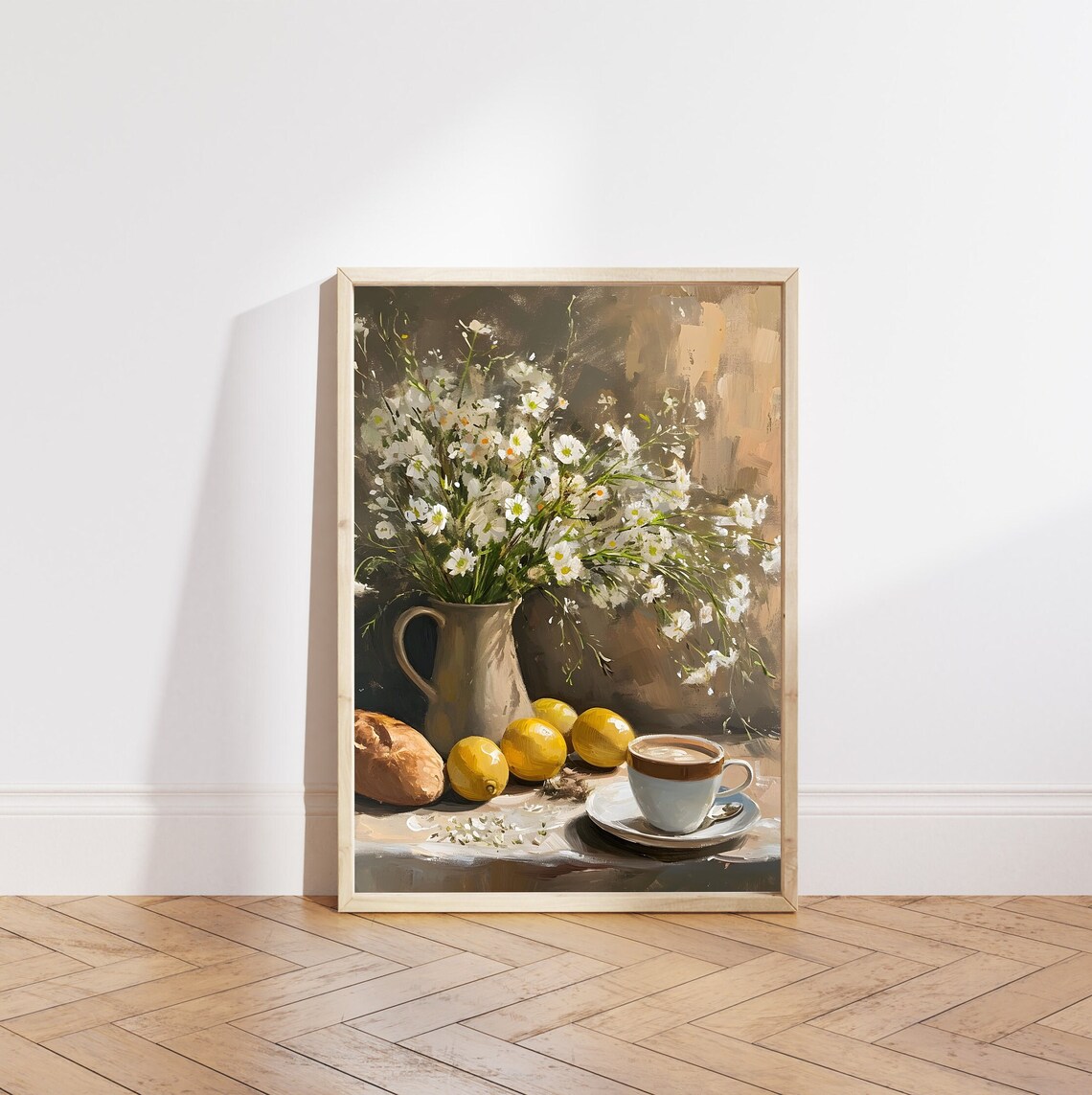 Lemons Still Life Art Print, Vintage Farmhouse Kitchen - Image 5
