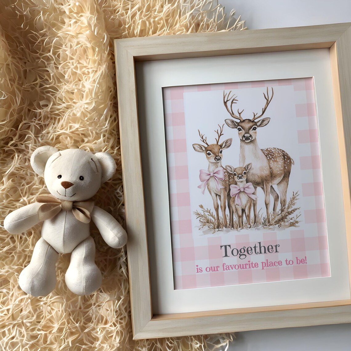 Christmas Reindeer Family Gift, Whimsical Winter Art Print - Image 7