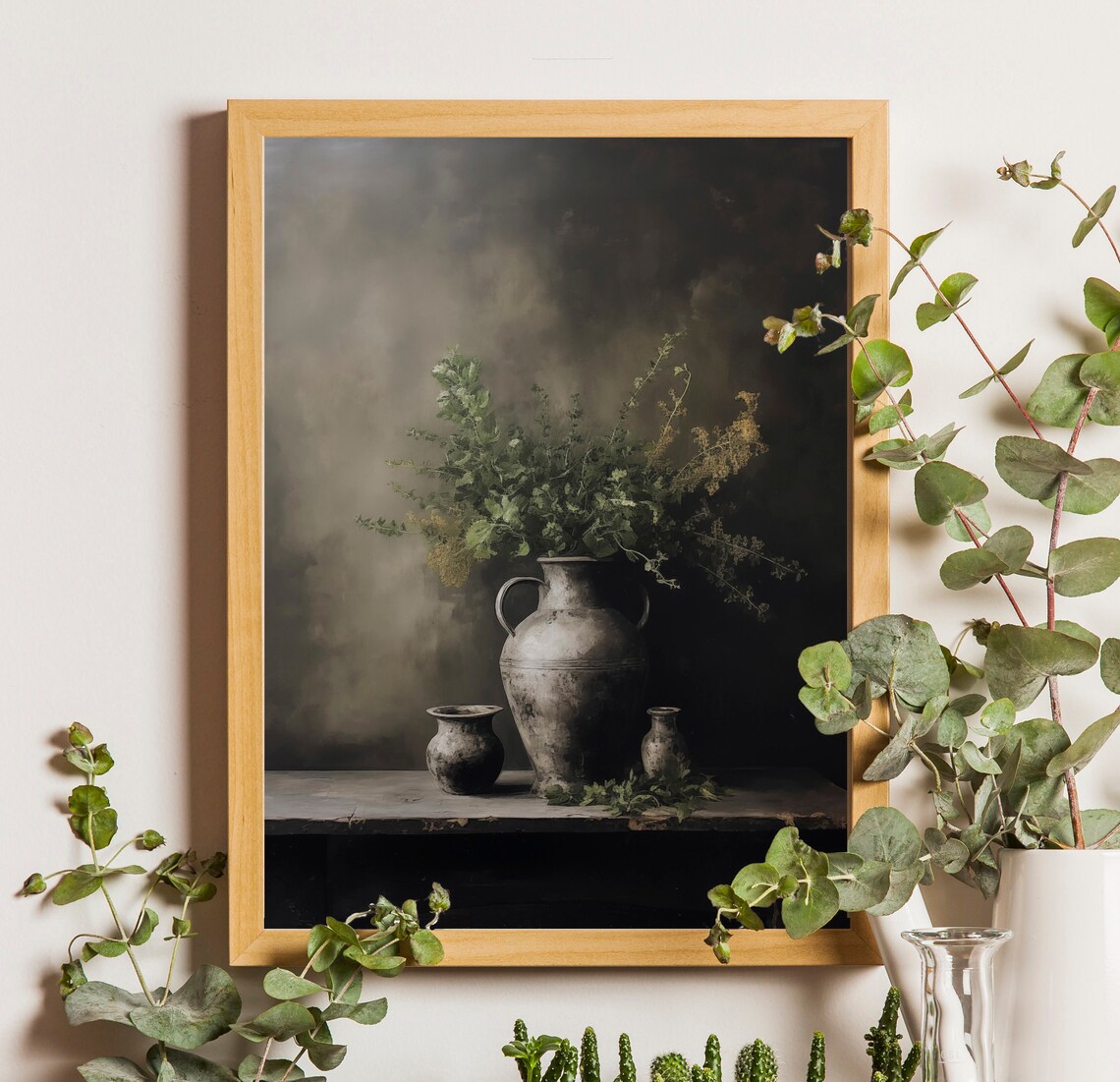 Vases Painting Farmhouse Kitchen Art Print