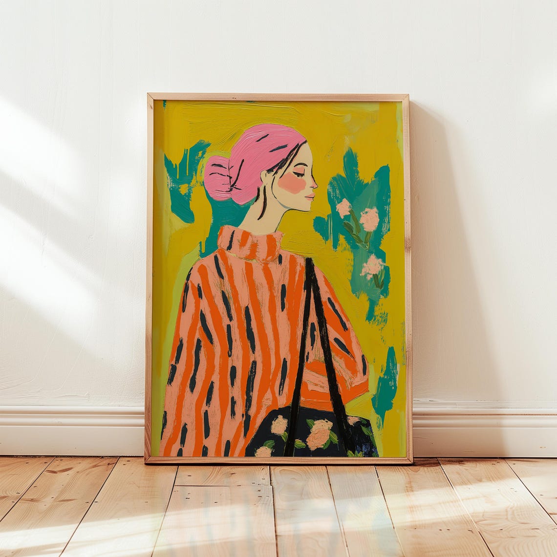 Maximalist Feminist Retro Art Print