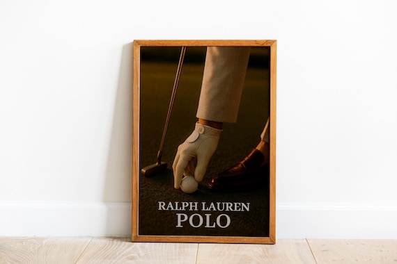 Ralph Lauren Polo Vintage Golf Summer Style Fashion Photo Poster