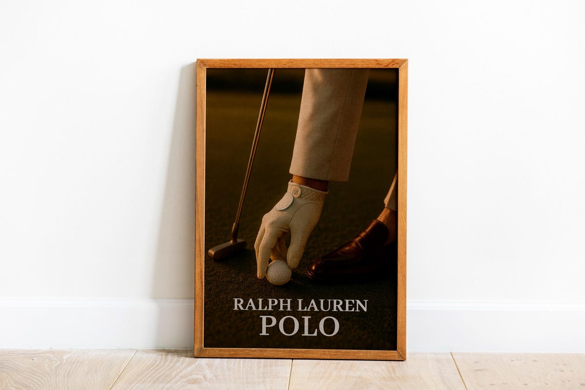 Ralph Lauren Polo Vintage Golf Summer Style Fashion Photo Poster