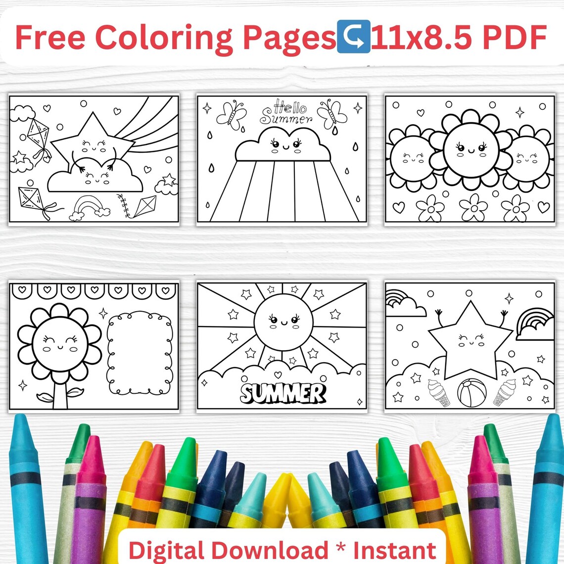 Summer Footprint Craft Firefly Art Print - Image 2