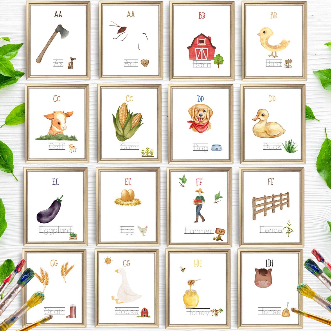 ABC Handprint Book Art Craft, Alphabet Memory Print - Image 2