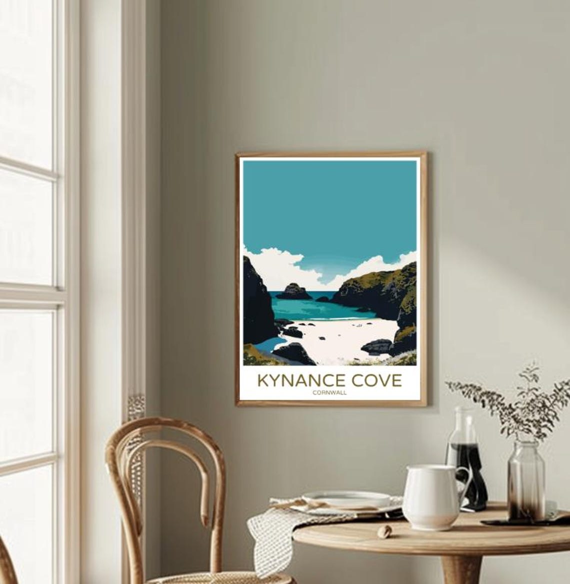 Kynance Cove Cornwall Coastal Beach Travel Poster Home Decor Gift - Image 2