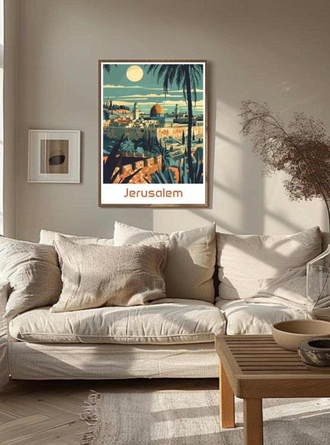 Jerusalem Holy Land Old City Golden Dome Cityscape Travel Poster - Image 3