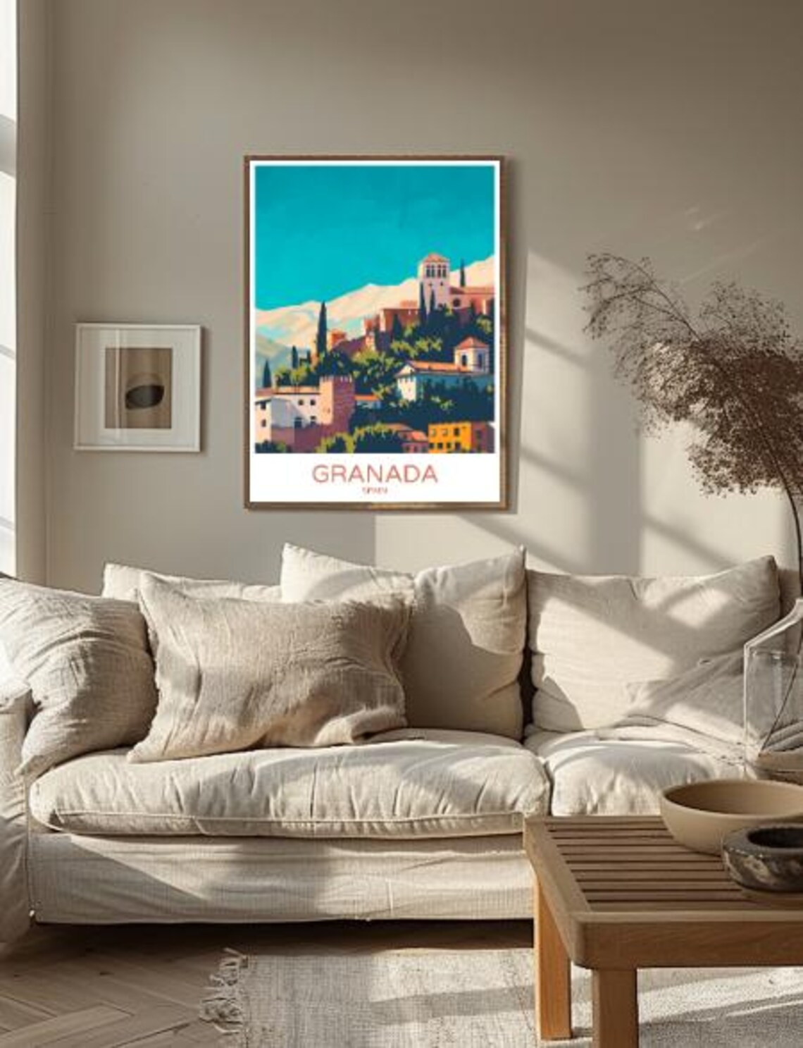 Granada Spain Alhambra Hilltop Fortress Andalusian Travel Poster - Image 2