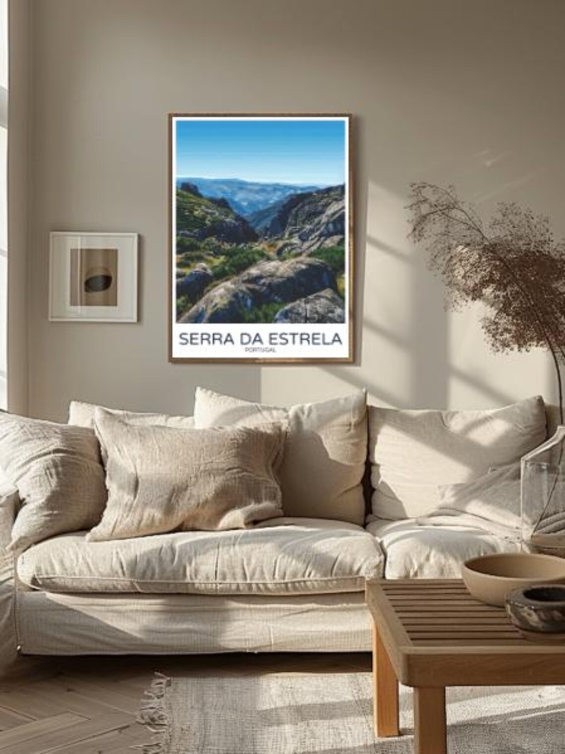 Serra da Estrela Portugal Travel Poster Rugged Rocky Mountain Valley - Image 2