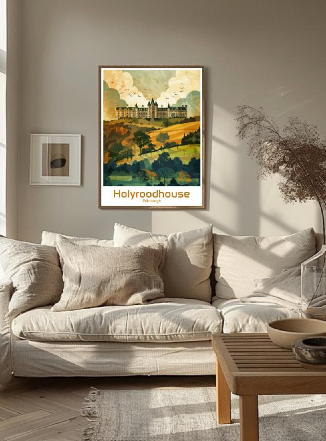 Holyroodhouse Edinburgh Golden Royal Palace Autumn Travel Poster - Image 3