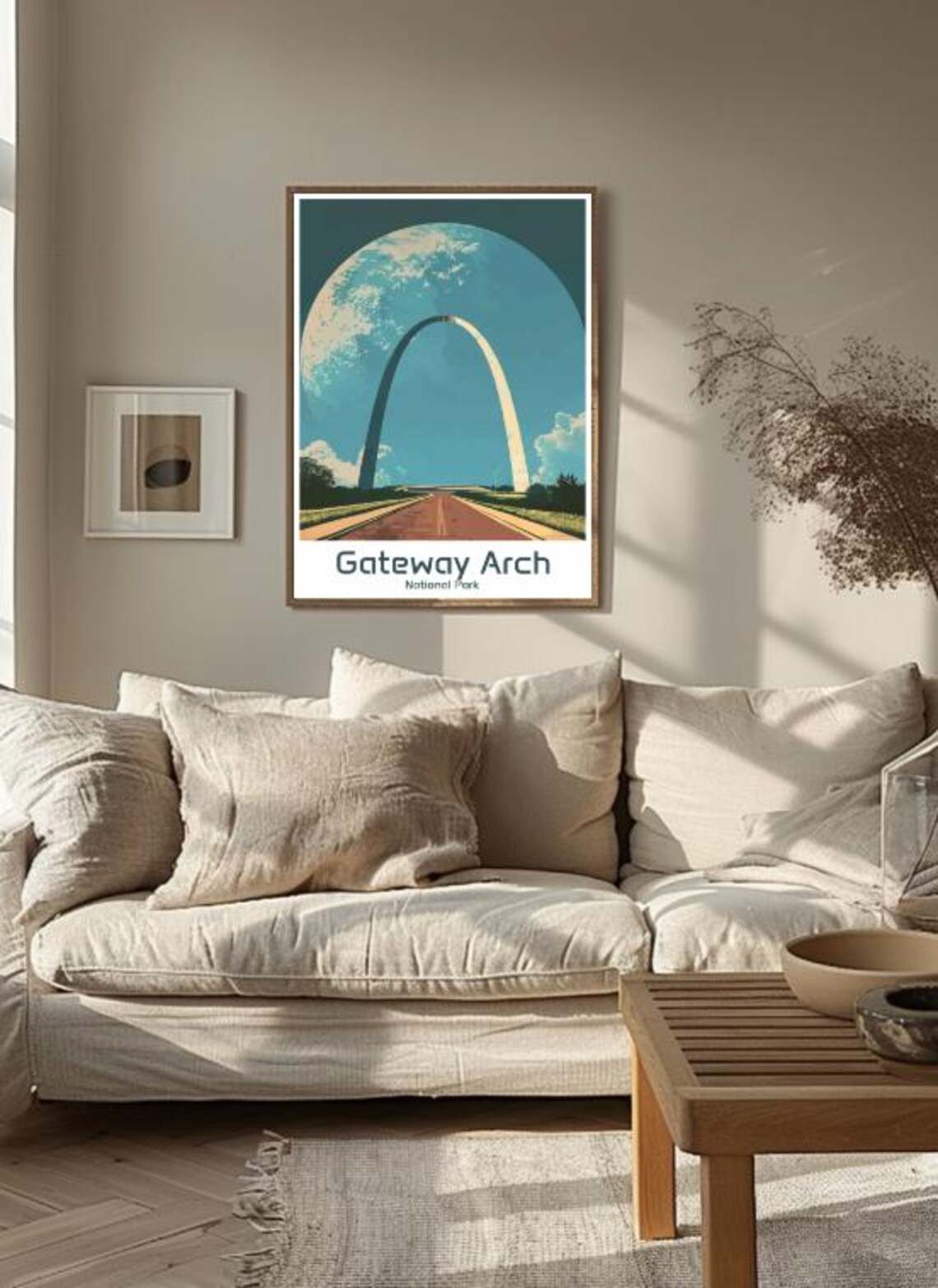 Gateway Arch National Park Poster Giant Moonlight Over St Louis Arch Scene - Image 3
