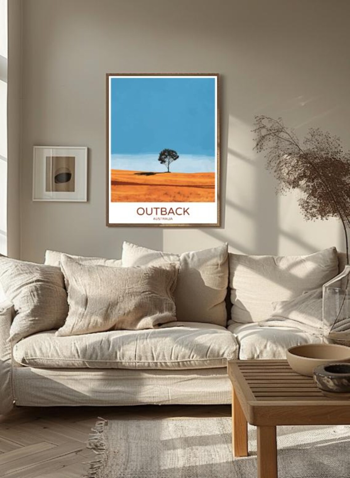 Outback Australia Desert Minimalist Landscape Travel Poster Gift Decor - Image 3