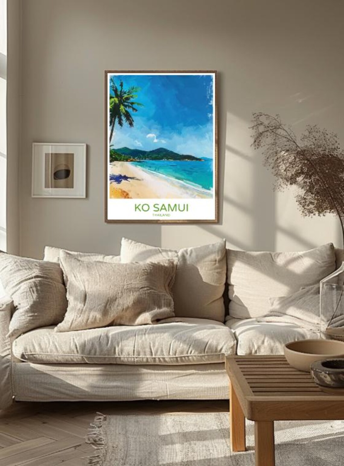 Ko Samui Thailand Tropical Beach Palm Island Travel Poster Gift - Image 3