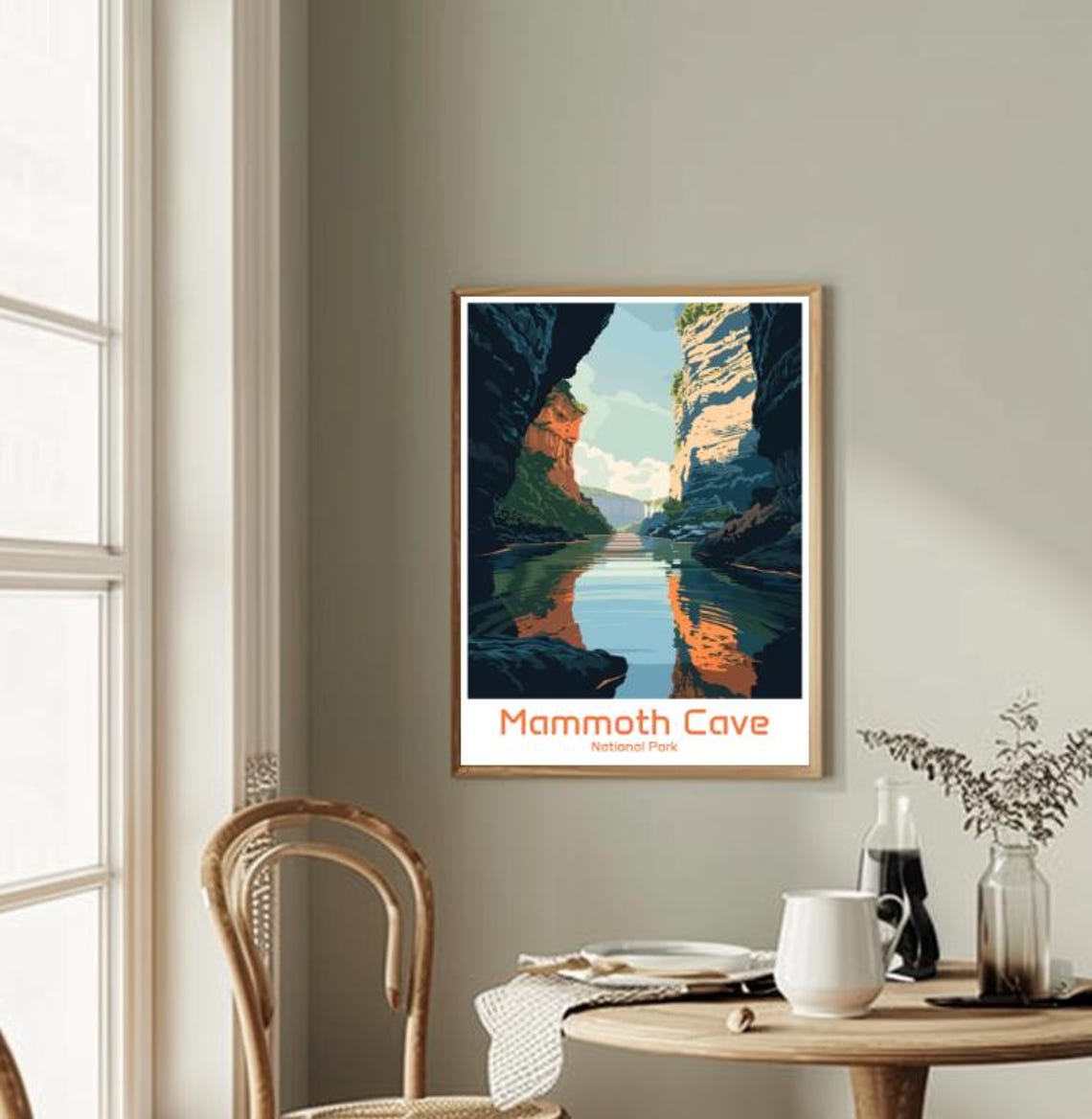Mammoth Cave National Park Kentucky River Gorge Travel Poster - Image 2