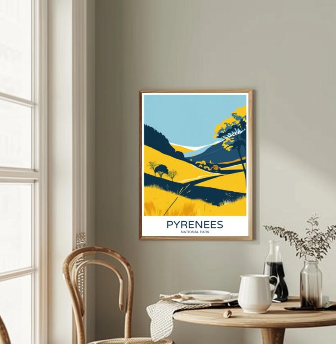 Parc National Des Pyrenees Travel Posterfrench Mountain Landscape Wall Art Nature Print France National Park Decor Hiking Adventure Art - Image 2