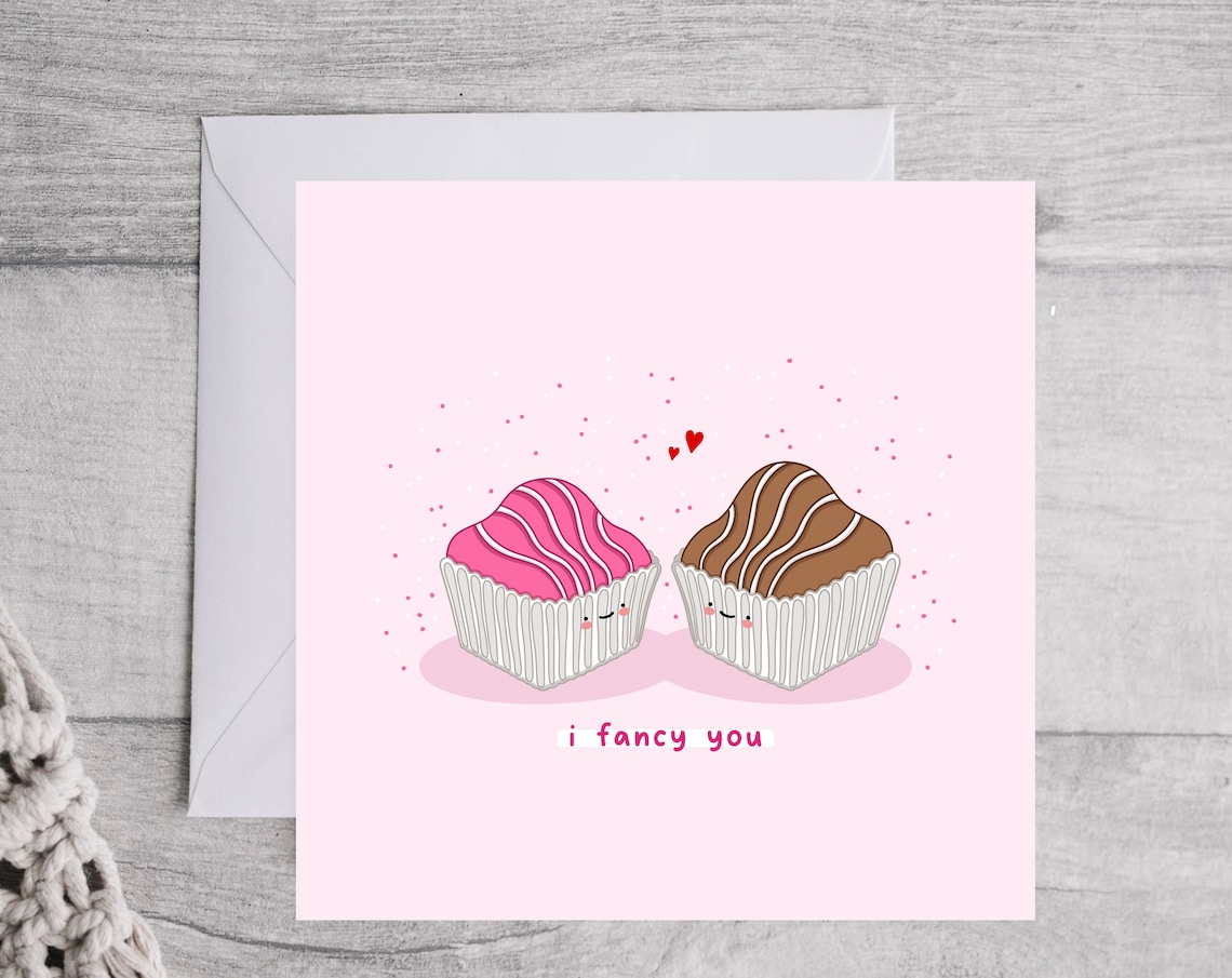 I Fancy You Kawaii Anniversary Cake Art Print - Image 4