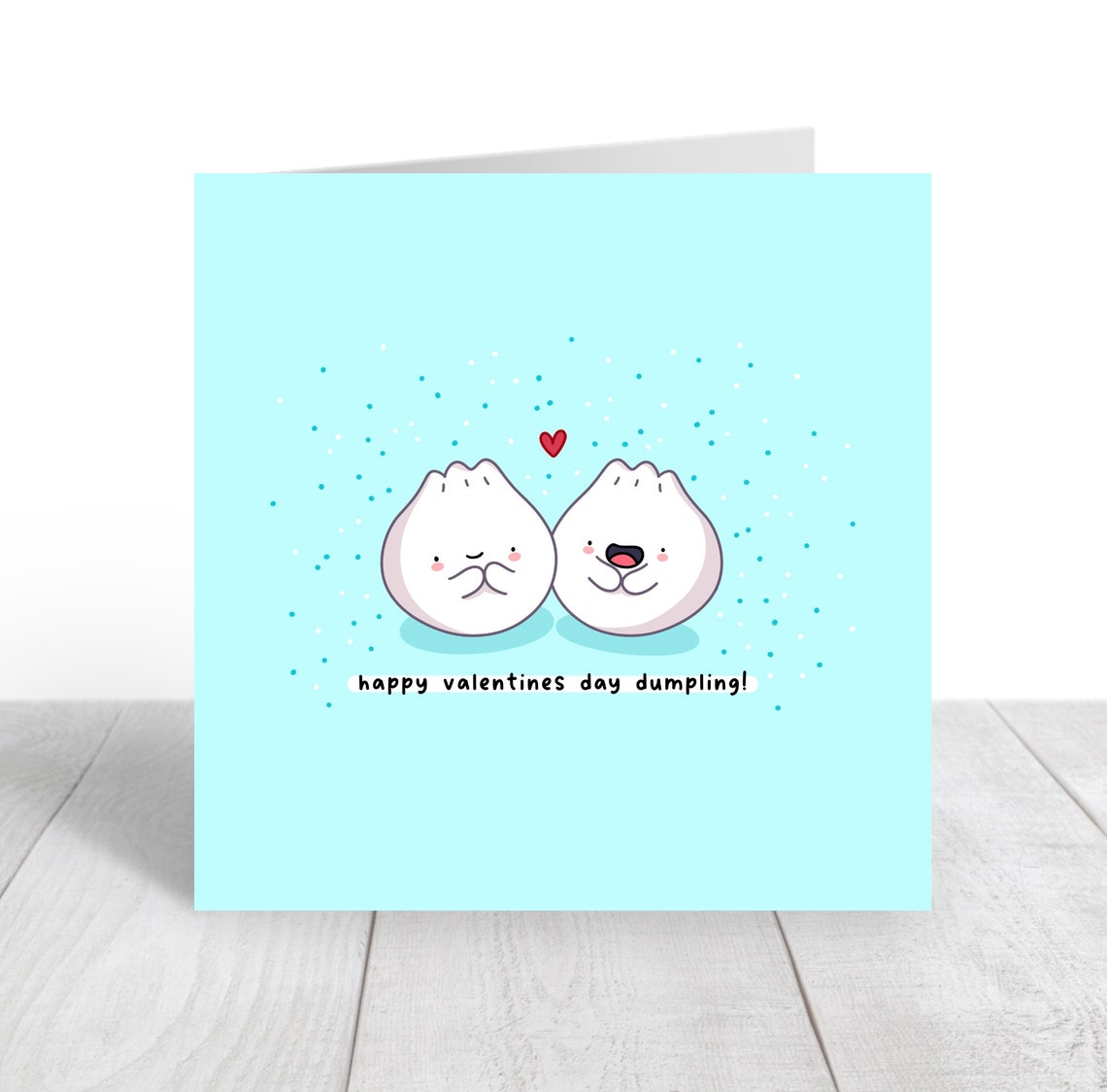 Happy Dumpling Duo Happy Valentines Day Dumpling Pun Wall Art - Image 5