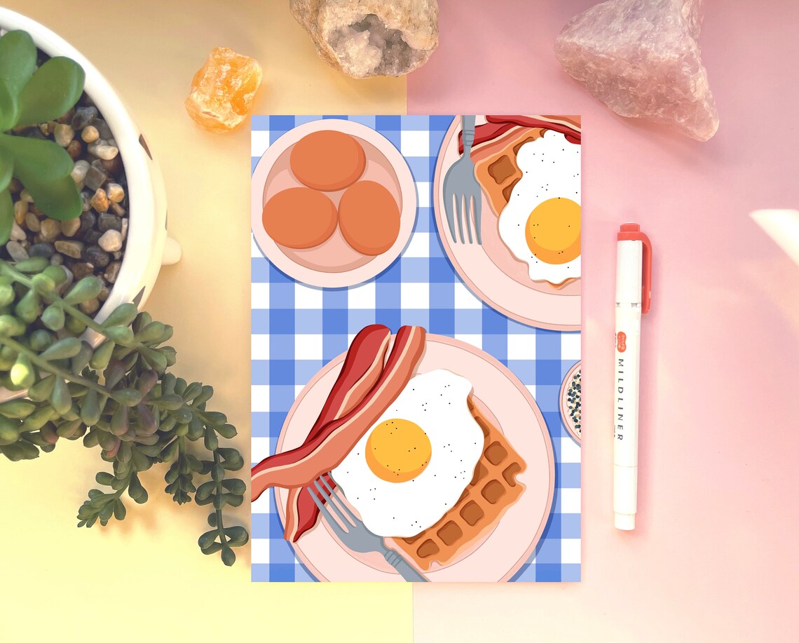 Bacon And Eggs Breakfast Kitchen Art Print - Image 2