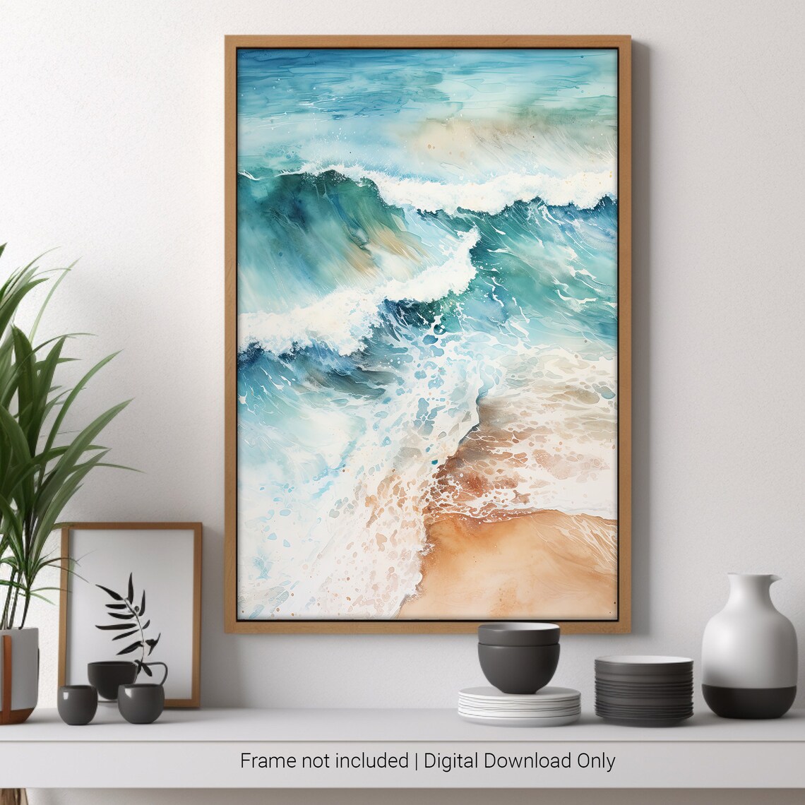 Australian Beach Watercolour, Home Decor