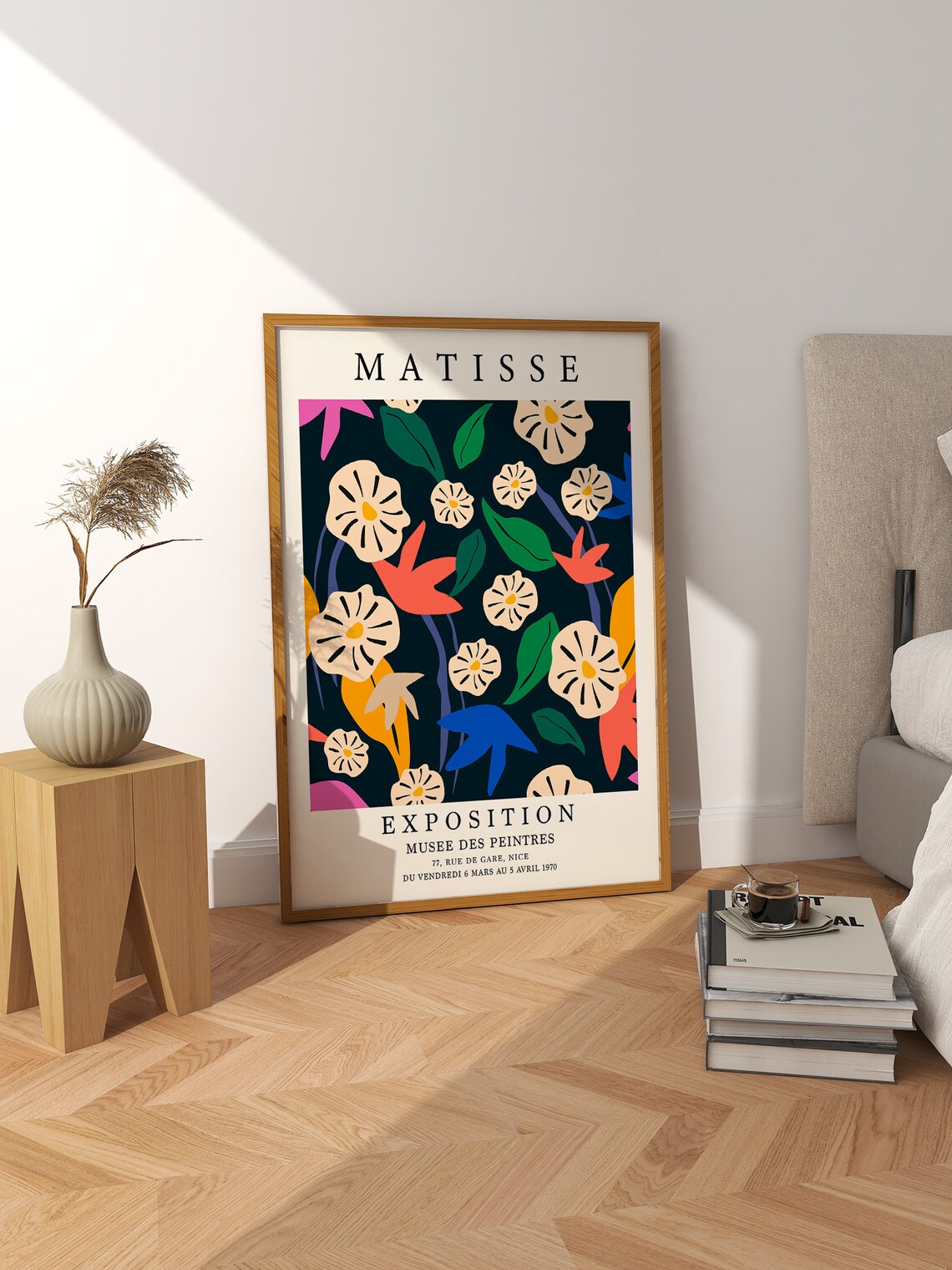 Matisse Exposition Poster Bold Floral Cut Out Nice 1970 Gallery - Image 2