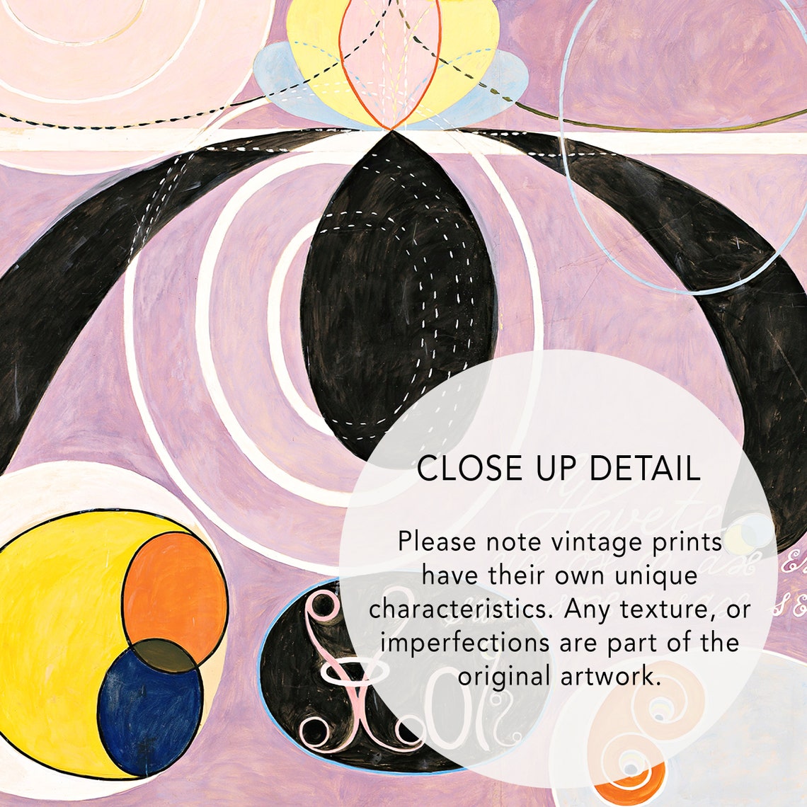 Hilma Af Klint Ten Largest No 6 Pink Abstract Stockholm Poster - Image 2