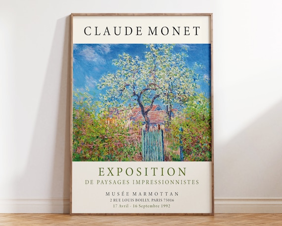 Claude Monet Impressionist Landscape Exposition Paris 1992 Poster