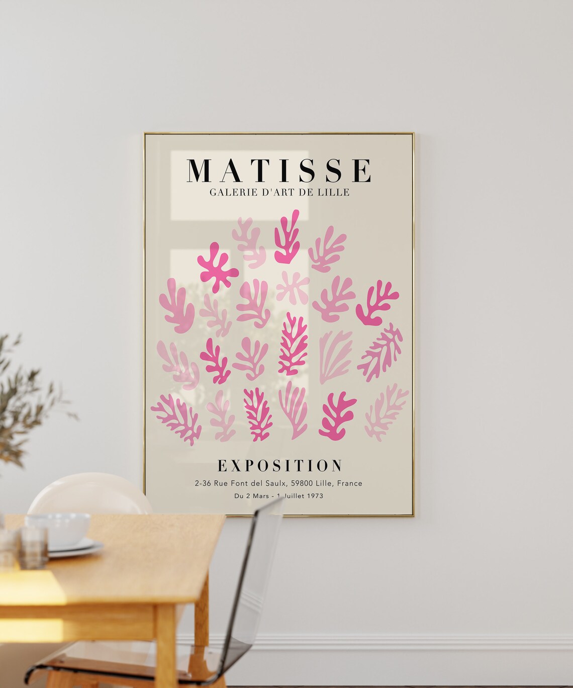 Matisse Pink Coral Petal French Exposition Art Gallery Poster - Image 2