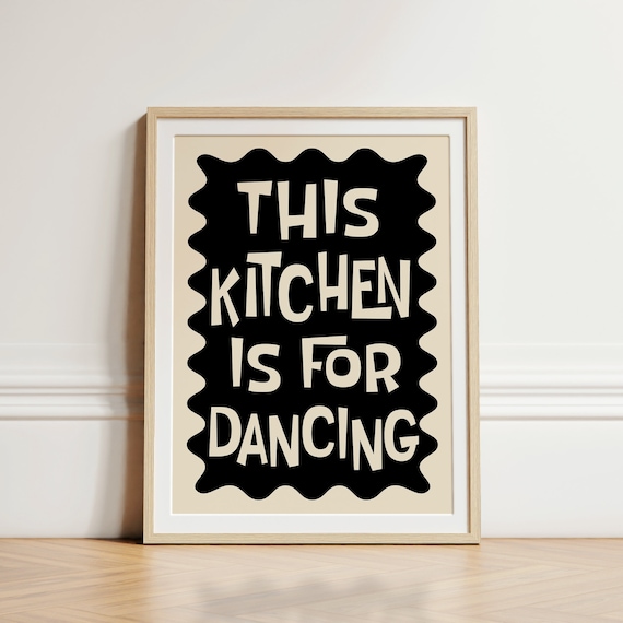 This Kitchen Is For Dancing, Mid-Century Poster