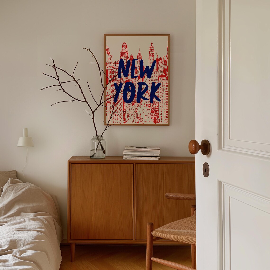 Retro New York Travel Poster, Mid-Century Style - Image 3