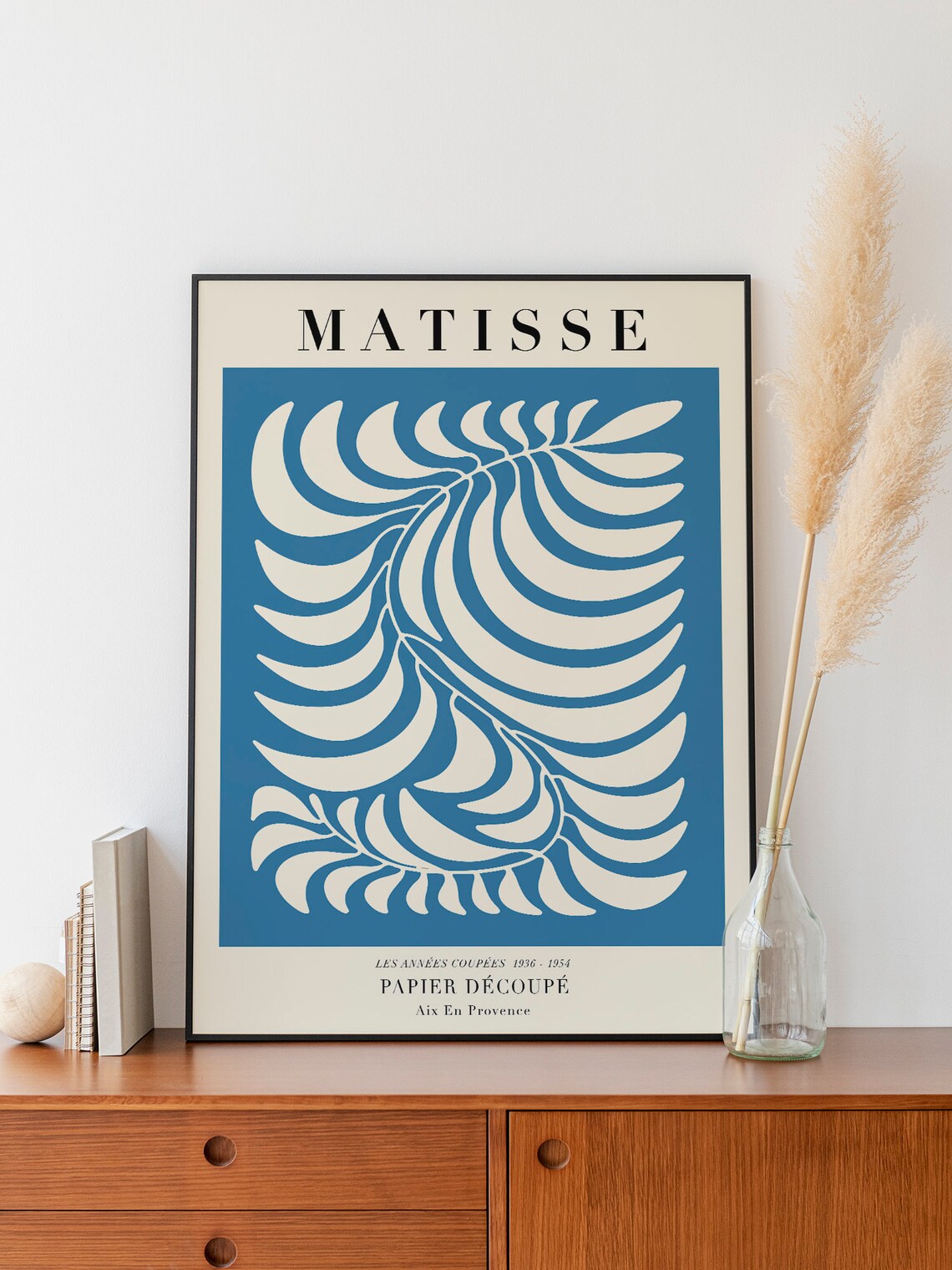 Matisse Blue Leaf Papier Decoupe 1936-1954 Aix En Provence Modern Poster - Image 2