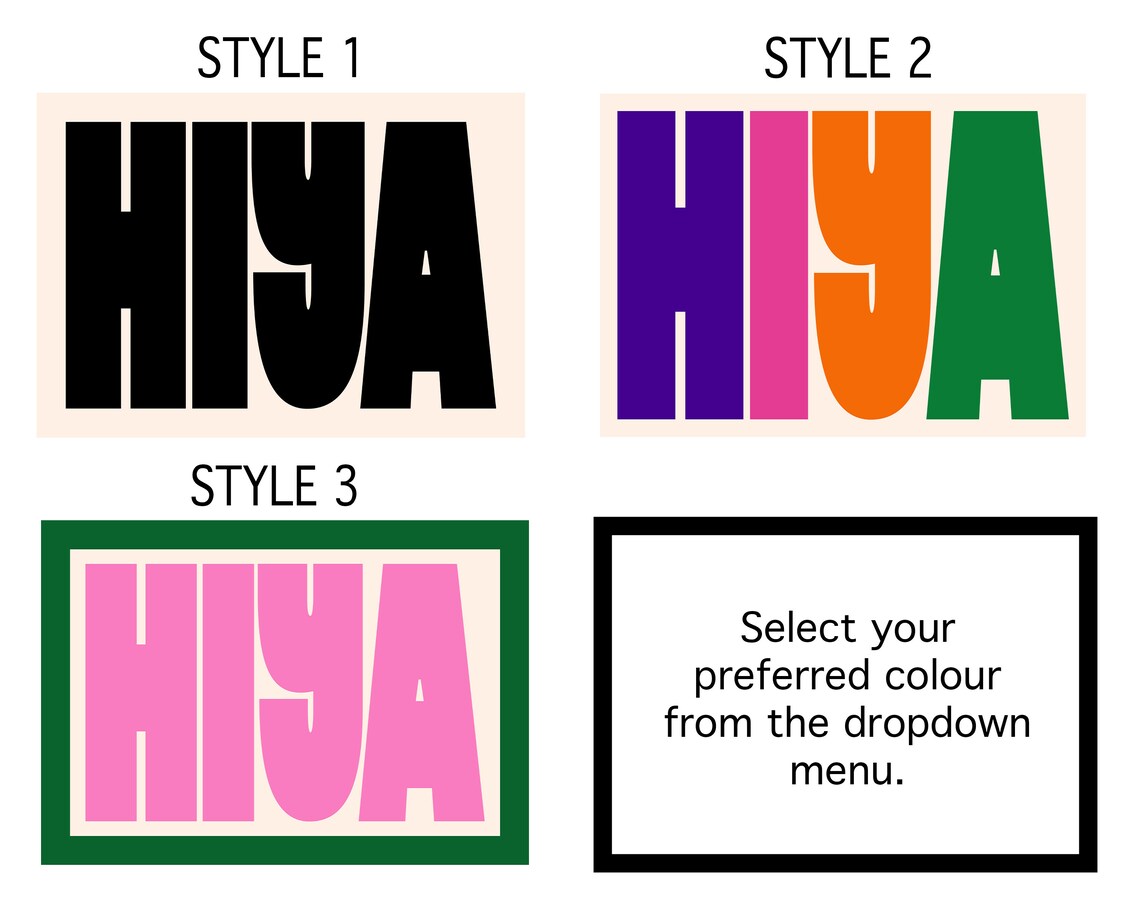 Hiya Northern Slang Typography Art Print, Manchester - Image 2