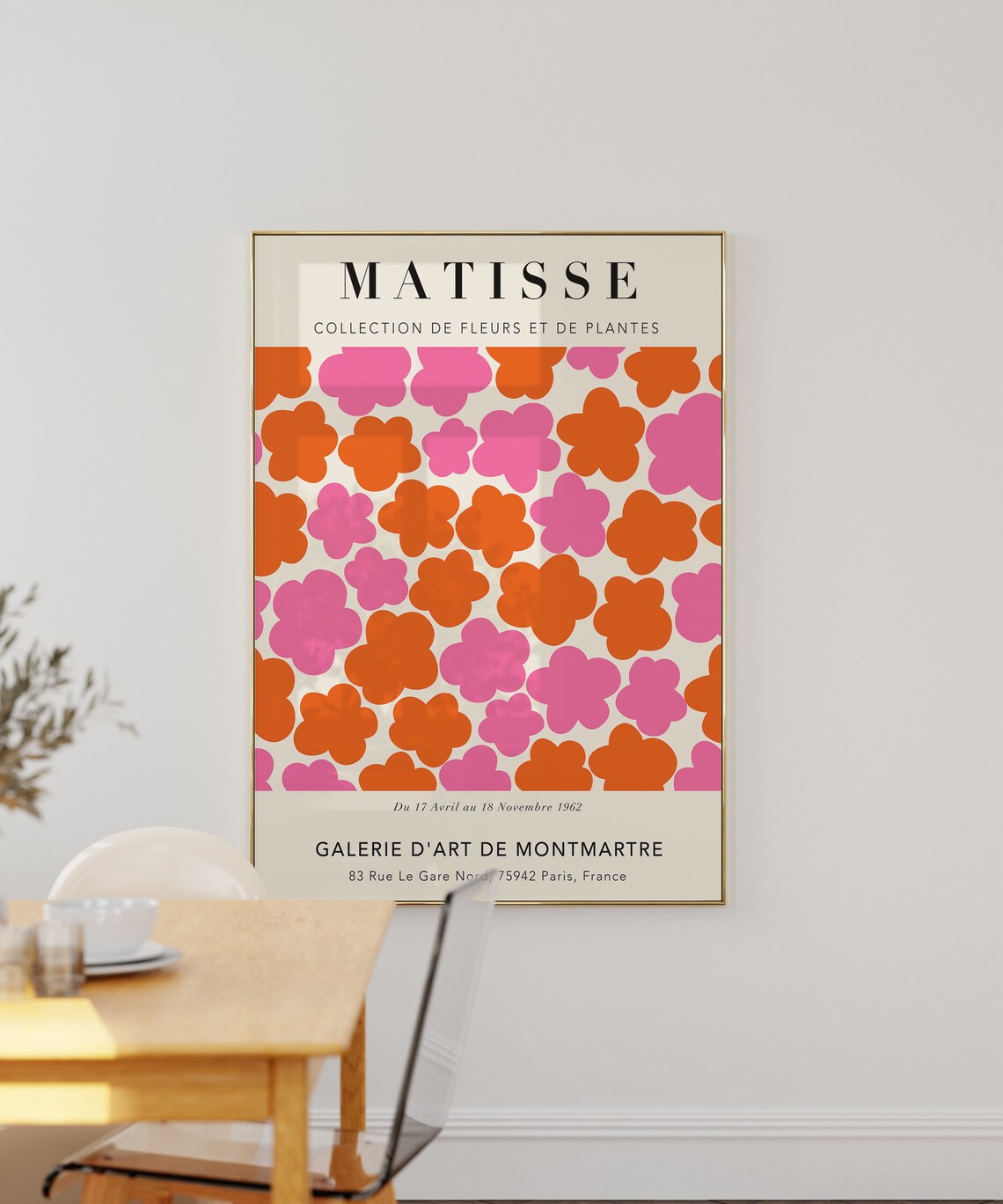 Matisse Flowers Exhibition Poster, Retro 70s Art Print - Image 2
