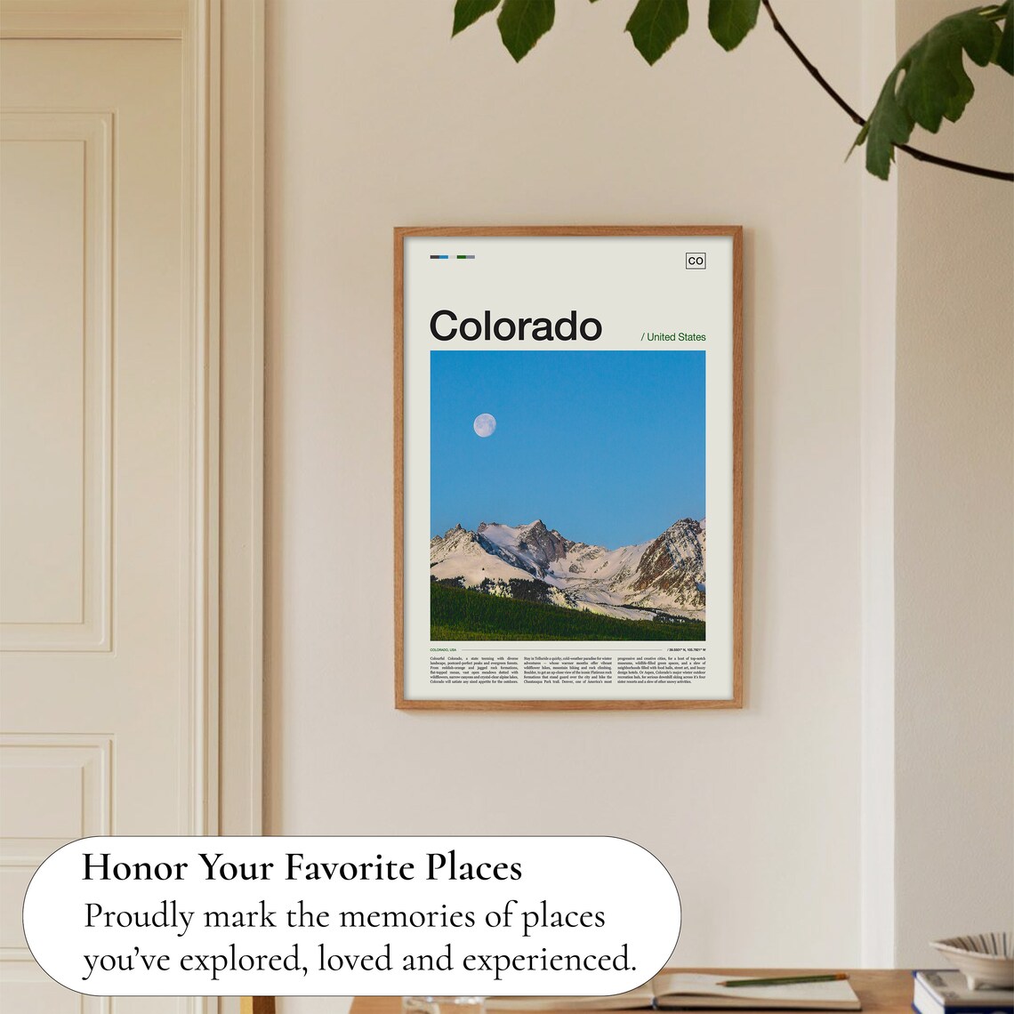 Colorado Mountains Landscape Travel Poster - Image 5