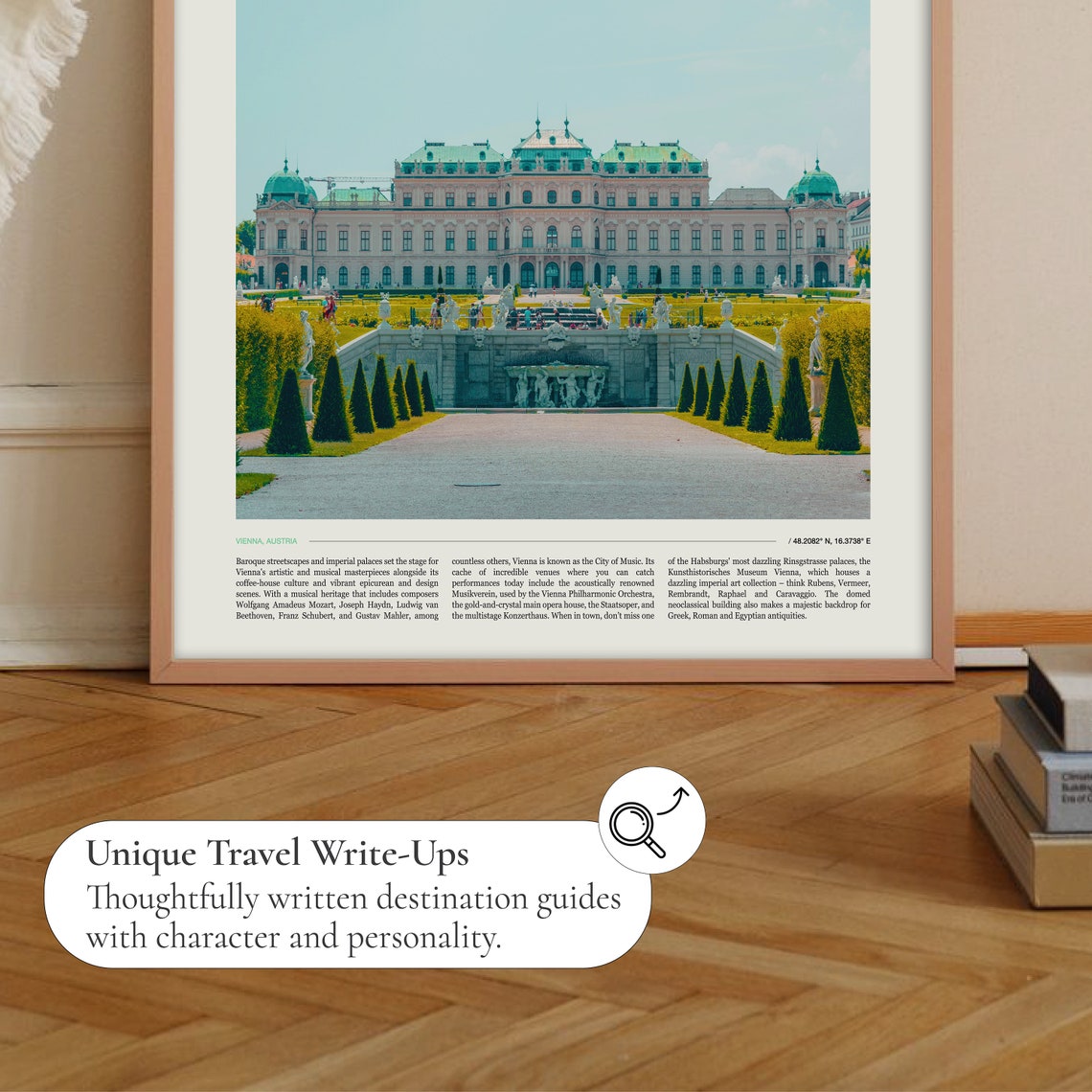 Vienna Austria Belvedere Palace Gardens Editorial Travel Poster - Image 2